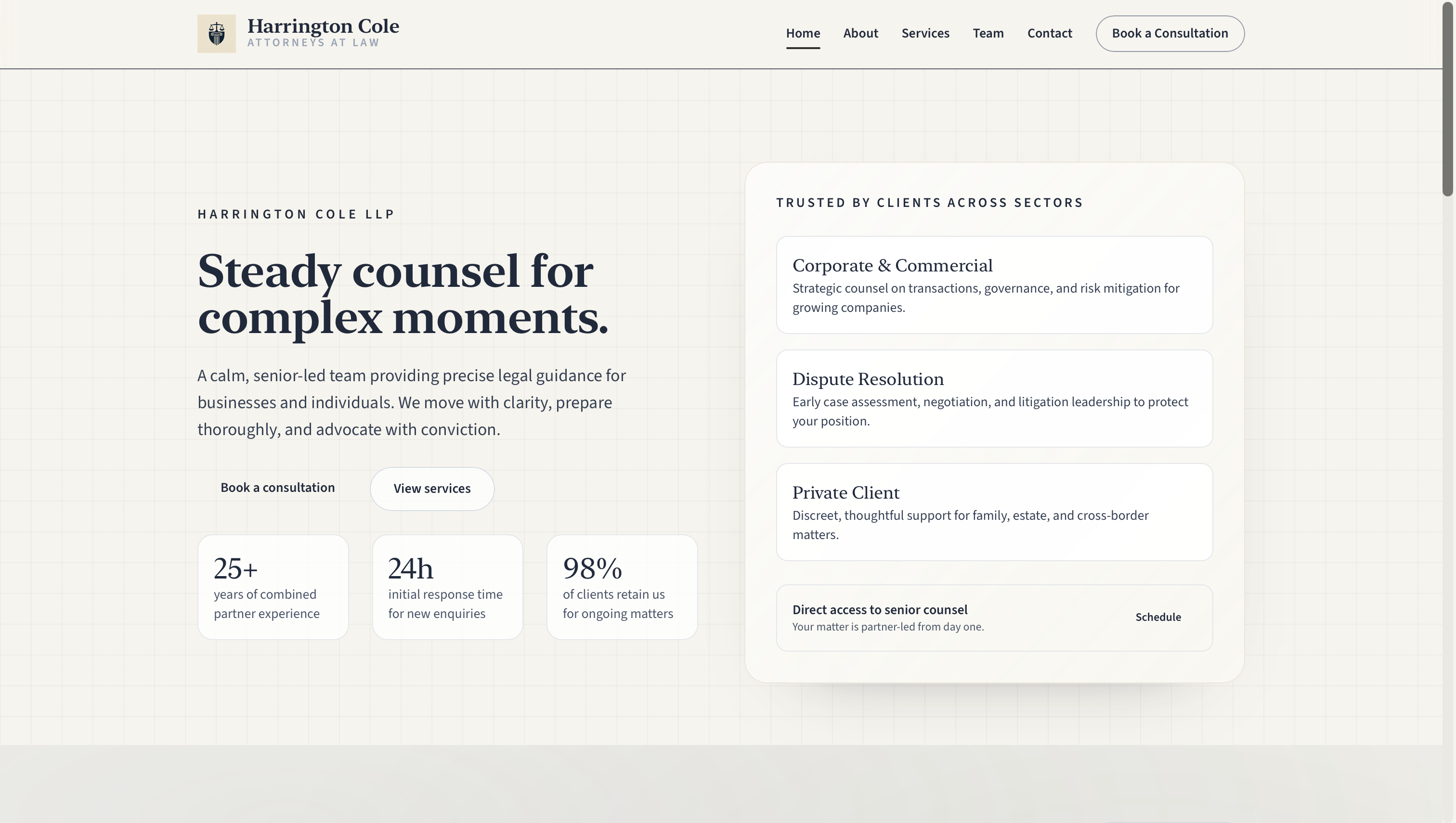 Law firm website